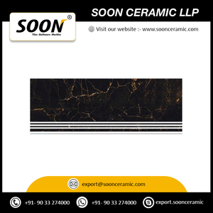 Nouveaux carreaux de marche d'escalier modernes de luxe avec 20x120cm carreaux de marches d'escalier de sol en porcelaine pour la vente à l'exportation - Product Image 3