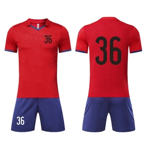 Conjunto de Uniforme de Fútbol para Adultos Unisex al por Mayor, Transpirable, de Secado Rápido, con Logotipo Personalizado, 100% Poliéster, para Hombre y Mujer - Product Image 2