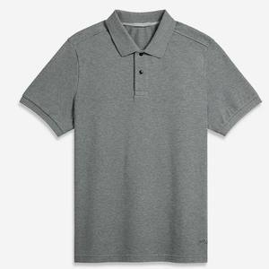 Camisa deportiva de algodón liso gris Camiseta Polo de golf - Product Image 1
