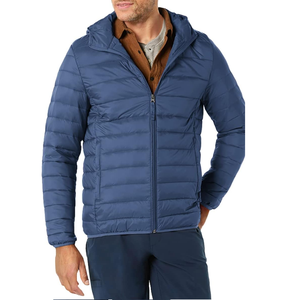 High Quality Custom Made Men's Winter Puffer Jacket Waterproof Quilted Fleece Warm <b>Bubble</b> <b>Coats</b> Hood Woven Zipper for High - Product Image 2