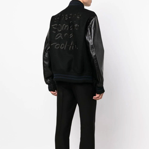 Vente en gros de vestes universitaires pour hommes manches en cuir vestes de baseball 2025 meilleure conception tendance vente chaude veste universitaire de haute qualité - Product Image 2