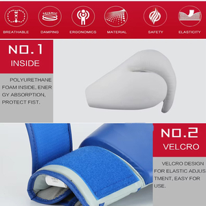 Venta al por mayor de guantes de boxeo personalizados de alta calidad al por mayor precio ganador Prmium equipo de gimnasio de alta calidad guantes de boxeo deportivos - Product Image 5