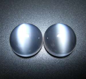 อัญมณีแคทอายมูนสโตนสีขาวธรรมชาติสำหรับทำเครื่องประดับจากเหมืองอินเดียใต้ - Product Image 6