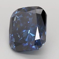 Oferta Especial: Diamante Sintético Cultivado en Laboratorio, Corte Cojín, Azul Fantasía, 2.00 Quilates, Gema Suelta, Certificado IGI, Venta al Por Mayor, Precio Económico