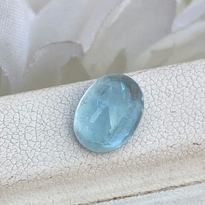 พลอยคาราความารีนจากธรรมชาติที่สวยงามและ2.87ทรงรีทรงหลวมมีความแวววาวสำหรับการทำเครื่องประดับเพชร - Product Image 1