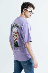 Premium 100% coton hommes T-Shirts coupe ample surdimensionné lourd respirant solide motif impression numérique - Product Image 2