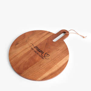 Tabla de cortar de madera de acacia grande para alcaparras de cocina, mejor tabla de cortar con ranura para jugo y orificio para MANGO para carne - Product Image 5