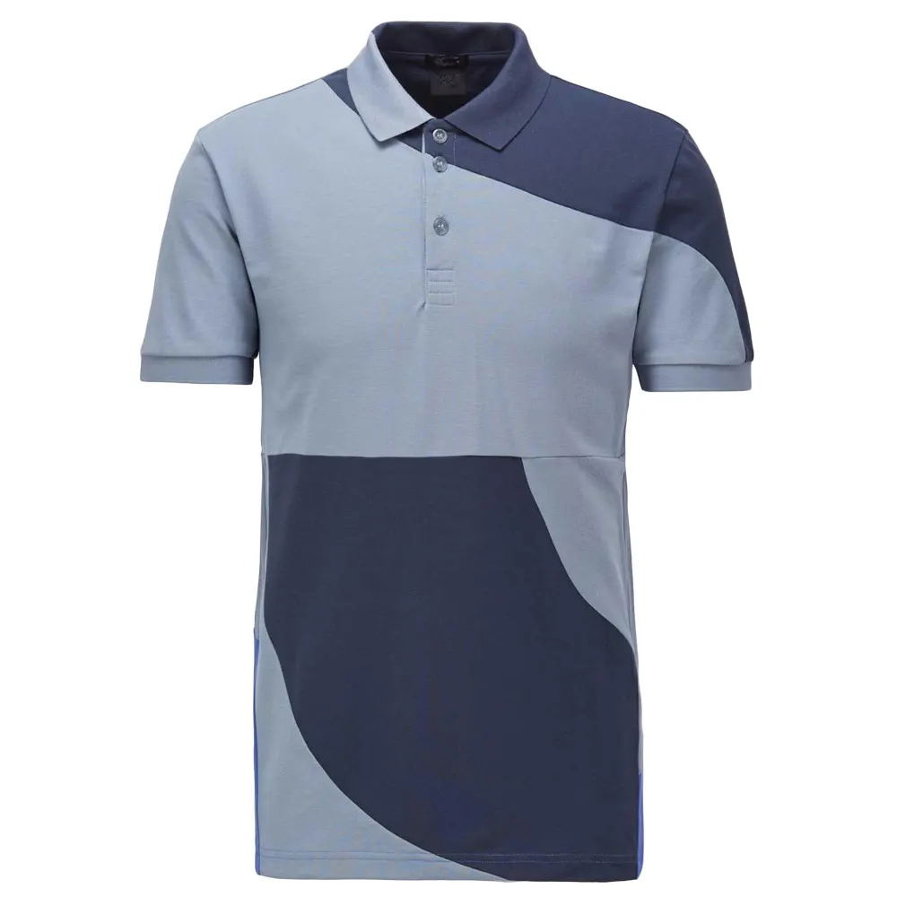 Overhemden Voor Heren Met Korte Mouwen, Regular Fit, Vochtafvoerende Performance Casual Gestreepte Retro Heren Polo Shi