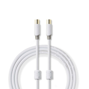 5m. Cavo di prolunga coassiale di alta qualità da maschio a femmina (Nedis CSBW40015WT50) - Product Image 3