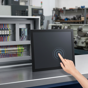 Moniteur tactile en rack RS232 le plus vendu, moniteur en rack 4:3 RS232 avec supports de montage en rack - Product Image 1