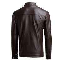 Veste en cuir de haute qualité sur mesure de nouvelle conception Mode Homme Noir Solide Vestes en cuir synthétique