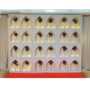 Marco Jharokha Tradicional de Rajastán para Escenario de Bodas, Marcos de Fibra Blanca para Paredes Traseras, Fabricantes de Eventos en Australia, Gran Venta - Product Image 1