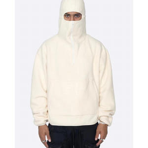 New Coming Stylish Winter <b>Men</b> Casual Sherpa Balaclava Hoodie Plus Size Warm Heavyweight <b>Hoodies</b> - Product Image 4