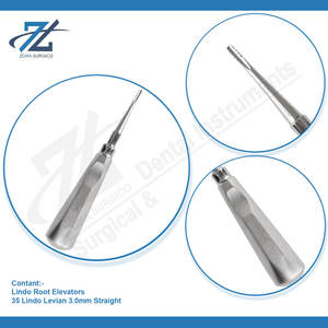 Lindo Levien 3.0mm ascenseur de racine droite allemand de haute qualité en acier inoxydable ascenseurs d'extraction dentaire fabricant Pakistan - Product Image 4