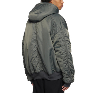 แจ็กเก็ตทรงพองสำหรับผู้ชายเสื้อโค้ทใส่สบายมีซิปสองชั้นแบบหนา - Product Image 6