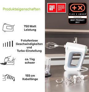 Máy trộn cầm tay <span class=keywords><strong>Braun</strong></span> Multimix 5 HM, màu xám, trắng - Product Image 5