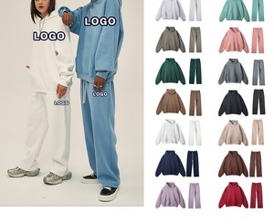 Conjunto Deportivo Personalizado con Logotipo OEM, Sudadera con Capucha y Pantalones Deportivos para Hombre, Color Sólido, Informal, Servicio OEM, Otoño - Product Image 3
