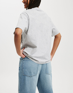 เสื้อยืดสตรีโอเวอร์ไซส์ผ้าคอตตอนระบายอากาศทันสมัย100% เป็นมิตรกับสิ่งแวดล้อมแห้งเร็วเปิดไหล่ในฤดูร้อน - Product Image 2