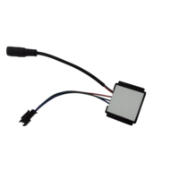 Nouveau design ultra-fin DC 12V 36W Miroir de salle de bain intelligent à gradation continue tricolore avec interrupteur tactile capacitif pour maquillage