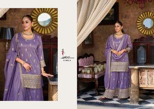 Indian & Pakistani Women's Designer Kurta / <b>Kurti</b> with Heavy Embroidered Work Simar Material for Wedding Wear - Product Image 3