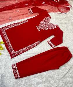 Vêtements africains de luxe Arabie Saoudite Pantalon arabe Ramadan Hijab Robe Homme Musulman Femme Enfants Personnalisé National Casual Noir - Product Image 3