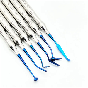 Juego de Instrumentos de Obturación Dental de Composite, 6 Instrumentos Manuales con Recubrimiento de Titanio, Reutilizables, de Acero Inoxidable, para Limpieza y Obturación Dental - Product Image 4