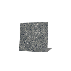 Azulejos de porcelana negra NOOR de 600x600mm, cuerpo completo clásico moderno con diseño de mármol, textura sólida para aplicación escolar IndiArt - Product Image 1