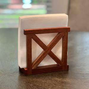 แท่นวางผ้าเช็ดปากทำจากไม้ - Product Image 2