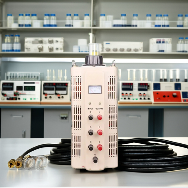 TSGC2-3KVA Three Phase Voltage Regulator 380V Digital  Industrial High-power 3000W AC Adjustable Toroidal Power Transformer