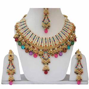 Ensemble de collier de mariée de luxe, couleur, femmes, cristal, strass, vintage, mariage, fête, fiançailles, cadeau, bijoux, accessoires de mariée - Product Image 1