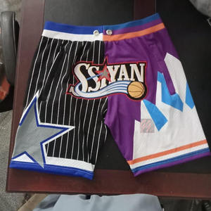 Pantalones Cortos de Baloncesto de Malla Gruesa para Hombre, Unisex, de Poliéster, Sublimados, Estampados, Bordados, Deportivos - Product Image 4