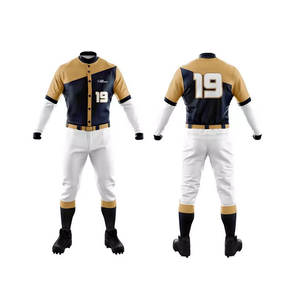 Uniformes de Béisbol de Alta Calidad para Equipos, Conjuntos de Uniformes de Béisbol Extra Grandes, Transpirables, Ligeros, Personalizables, Material Duradero, Último Diseño, Bajo Precio - Product Image 6