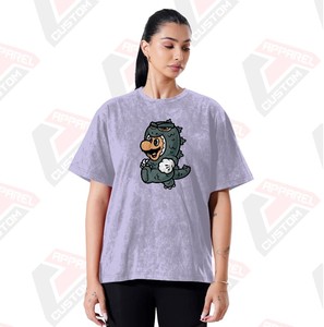 ผ้ายีนส์ผ้าลูกฟูกมีสไตล์สำหรับผู้หญิงซักแบบเป็นกรดซักแบบทันสมัยสวมใส่สบายเป็นมิตรต่อสิ่งแวดล้อมสำหรับฤดูร้อน - Product Image 5