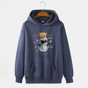 Bomery 2025 personalizado de gran tamaño para hombre 100% algodón pesado Sudadera con capucha bordada con 3D Puff impresión Sudadera con capucha - Product Image 4