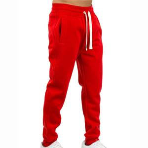 Pantalon de survêtement de yoga pour homme, doublure en polaire respirante, poches, fermeture à cordon, logo de couleur personnalisable-High Street - Product Image 1