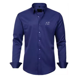 Chemise Habillée Homme Manches Longues Qualité Supérieure Couleur Personnalisée Bouton Unique pour Homme - Product Image 2