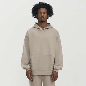 2025 personnalisé automne hiver 450g éponge lourd terre couleur brouillard pur pull à capuche épaissi surdimensionné à capuche pour hommes - Product Image 1