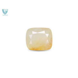 Saphir Jaune Naturel de 5,34 Carats (Pukhraj) - Pierre Précieuse Non Montée Facettée Taille Émeraude, Taille Ovale, Taille Marquise, Couleur Rouge Brun, VVS - Product Image 1