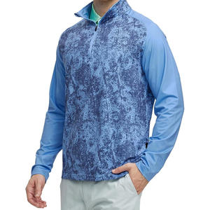 Chaqueta de golf cortavientos transpirable y resistente al agua para hombre, OEM, diseño personalizado con logotipo de marca y servicio de etiqueta privada - Product Image 1