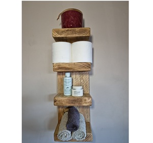 พรีเมี่ยมชั้นวางไม้ติดผนังติดผนังชั้นวางของสําหรับบ้านโรงแรมห้องนั่งเล่นห้องครัวห้องน้ําอุปกรณ์ตกแต่งบ้าน 2024 - Product Image 1