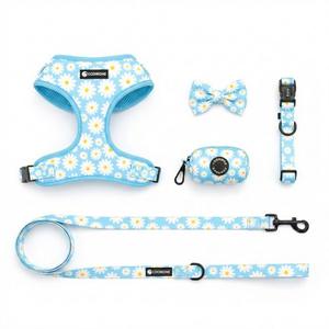 Conjunto de <span class=keywords><strong>Collar</strong></span> y Correa Ajustables con Diseño Exclusivo para Perros, Soporte para Bolsas de Desechos, Arnés de Neopreno para Perros, Ideal para Paseos y Entrenamiento al Aire Libre - Product Image 3