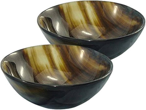 Bol à caviar en corne avec cuillère, fait à la main, imperméable, couleur naturelle, pour la maison, les restaurants, les fêtes et les cadeaux d'affaires - Product Image 2