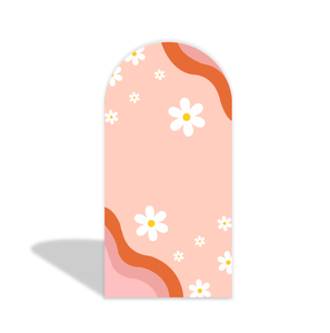 Copertura per Arco Decorativo con Motivo Girasole Colorato 'Buon Compleanno', Decorazione Personalizzata in Tessuto per Feste ed Eventi - Product Image 3