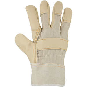 Gants de travail à résistance à l'abrasion supérieure en cuir pleine fleur à usage industriel extérieur Gants de sécurité confortables toute la journée - Product Image 5
