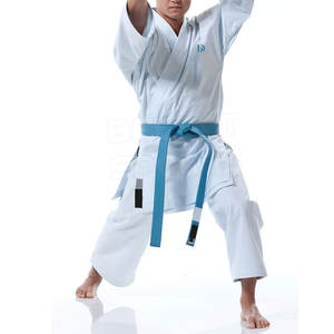 Uniforme personalizado de Karate de calidad superior para hombre Ropa deportiva de algodón Premium Opciones de tamaño de diseño personalizado Ropa de artes marciales OEM - Product Image 5