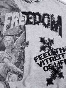 Sweat à capuche personnalisé pour homme, imprimé, en tissu polaire polyester/coton, respirant, confortable, couleur personnalisée, logo OEM - Product Image 4