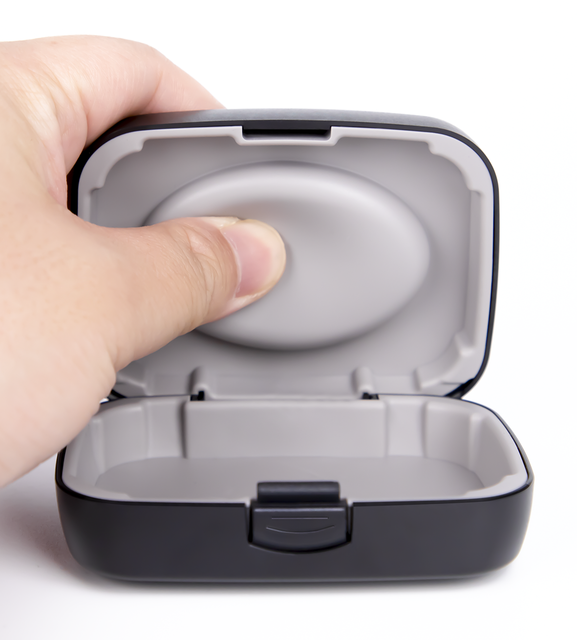 Portable Hard ABS Hearing Aid Storage Box Case for BTE CIC IIC ITE