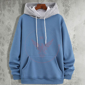 High Quality Winter Men's <b>Oversized</b> <b>Fleece</b> <b>Hoodies</b> Solid Casual with Pocket Customized Logo & Color Polyester/Cotton - Product Image 3