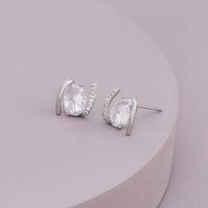 Trendy Gold Plated Zinc Alloy Stud <b>Earrings</b> 193071 with Religious Style Featuring Pearls and Diamonds for Party Occasions - Product Image 5