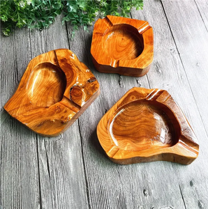 ที่เขี่ยบุหรี่ไม้แกะสลักรากทำด้วยมือแบบพกพาอุปกรณ์เสริมสำหรับผู้ชายที่เขี่ยบุหรี่ - Product Image 6